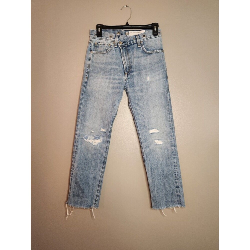 Rag & Bone Light Blue Distressed Ankle Jeans-SEE DESCRIPTION!